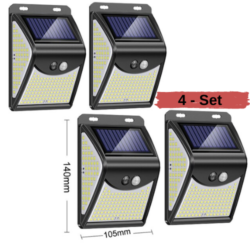 3 Mode Wasserdicht 230 LED Solar Bewegungssensor Aussenlicht