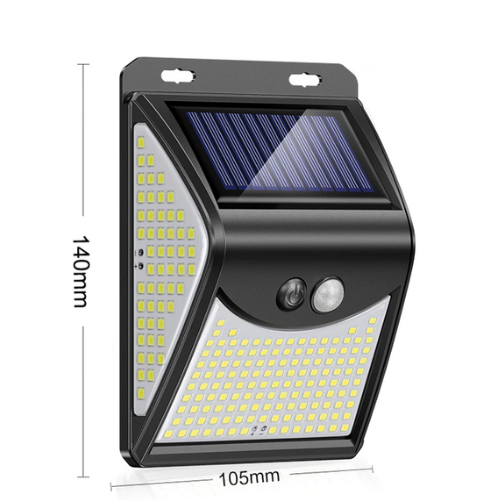 3 Mode Wasserdicht 230 LED Solar Bewegungssensor Aussenlicht